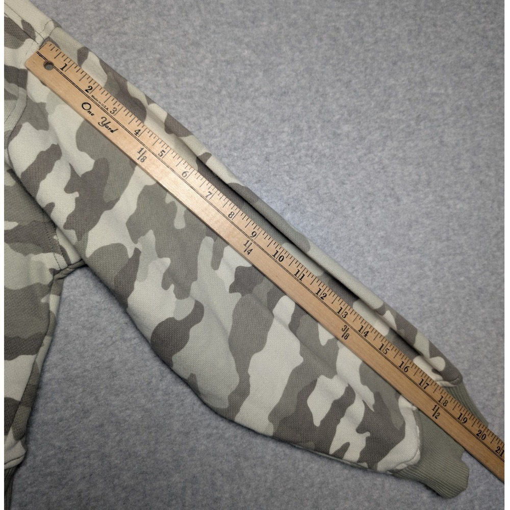 Aerie Womens Camo Cropped Crewneck Sweatshirt Medium Athleisure Loungewear - Picture 9 of 11